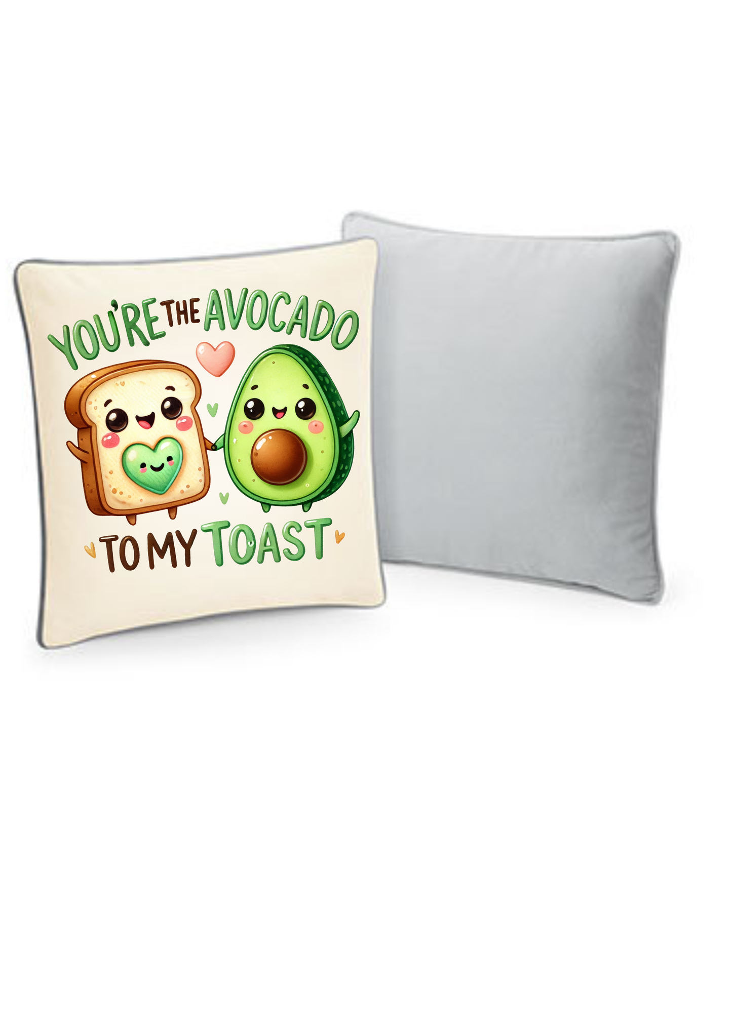 💚 Kissen – Cute Food Love Kollektion (40x40 cm)